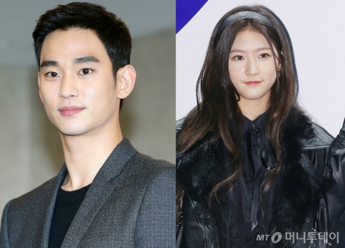 배우 고(故) 김새론이 김수현과의 연애 시작 시기로 주장한 2016년 11월 무렵 행사에 참석한 두 사람의 모습. 당시 두 사람의 나이는 김수현 28세 김새론 16세. /사진=머니투데이 DB