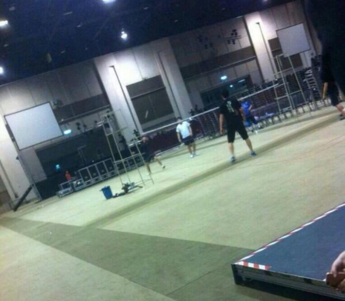 Kim Soo Hyun badminton