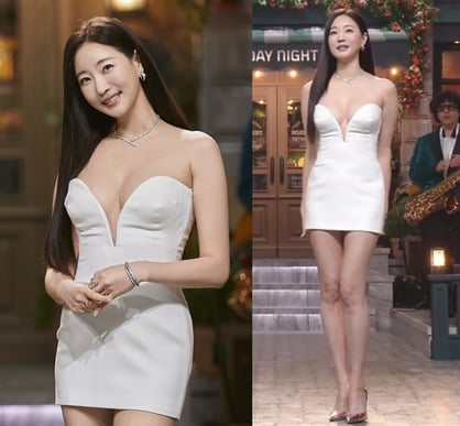 김사랑, 걸친 주얼리만 2억…푹 파인 파격 드레스 패션 '깜짝'
