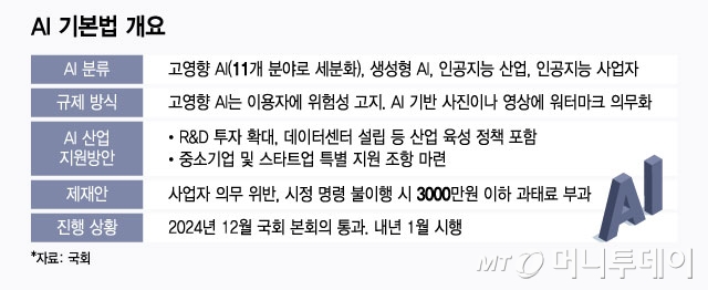 AI 기본법 개요/그래픽=윤선정
