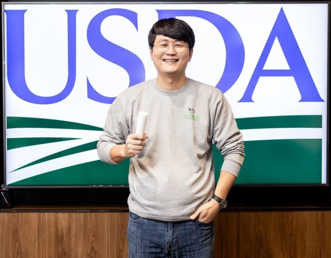 미국 농무부(USDA)와 미국내 방목형 농장 실시간 데이터 확보에 나선 박찬목 메텍홀딩스 대표/사진제공=메텍홀딩스