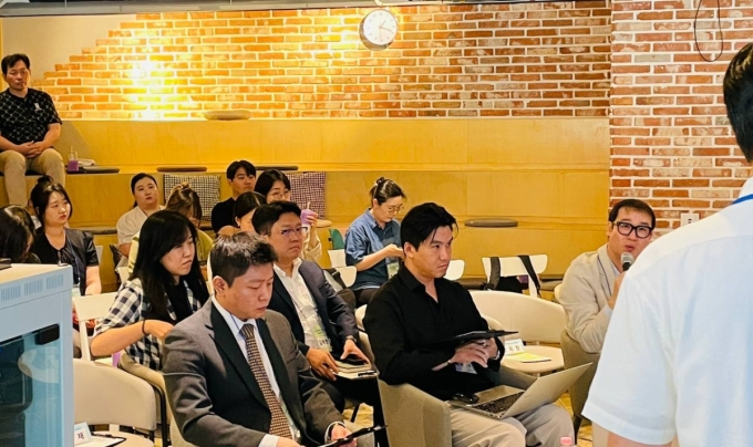 30일 &#039;4시즌 데모데이&#039;가 충남창업마루나비에서 진행되고 있다./사진=김성휘 기자