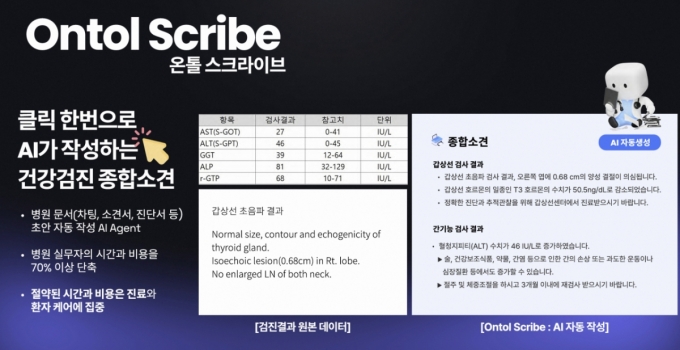 병원용 솔루션 &#039;온톨 스크라이브&#039;/사진제공=테서