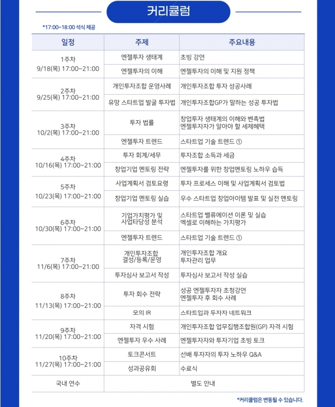2025 엔젤투자 최고위 과정/상세정보= hyu.ac/aip