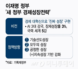 이재명 정부 &#039;새 정부 경제성장전략&#039;/그래픽=윤선정