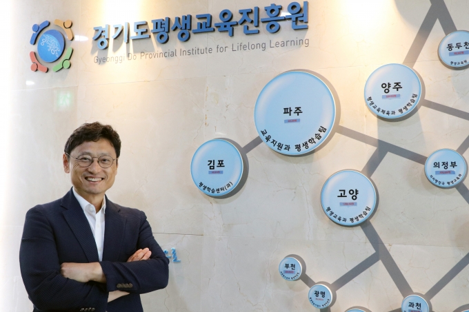 ▲지난 2일 머니투데이 <더리더>와 인터뷰를 진행한 오후석 경기도평생교육진흥원장/사진제공=경기도평생교육진흥원