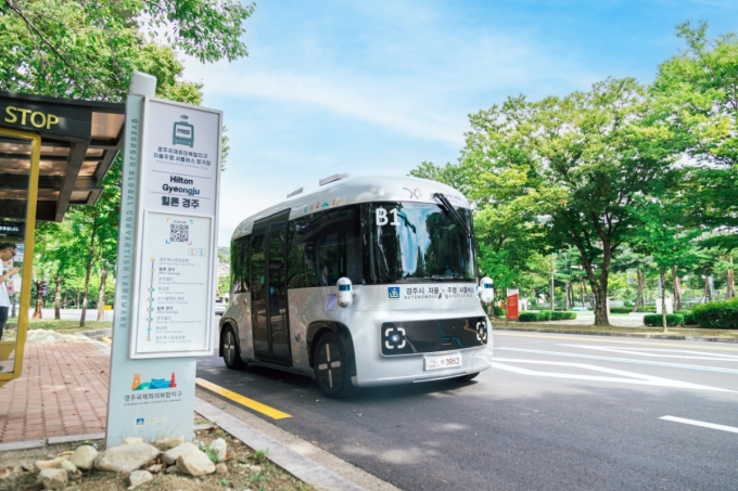 아시아태평양경제협력체(APEC) 2025 의 공식 자율주행 운영사로 선정된 a2z 자율주행 차/사진제공=a2z