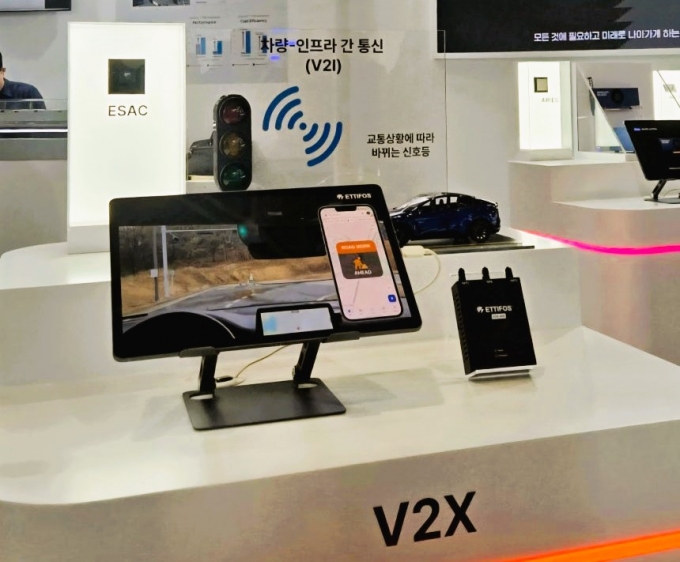 에티포스의 V2X 칩셋 &#039;ESAC&#039; /사진=에티포스 제공