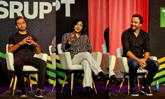 (왼쪽부터)프라티크 딕시트 FLL랩스 대표, 이소영 트웰브랩스 대표, 니콜라 토도로비치 원더다이내믹스 대표/사진=류준영 기자 