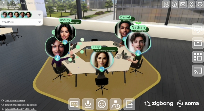 직방의 가상 오피스 플랫폼 &#039;소마&#039;/사진제공=직