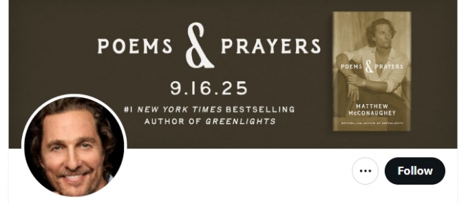 매튜 맥커너히/사진=X(트위터)