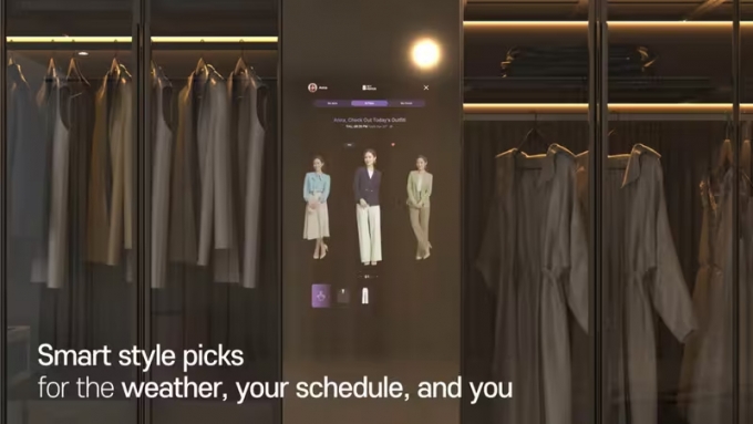 AI 기반 스마트 드레싱 미러 '헤이미러' /사진=이원오엠에스 제공