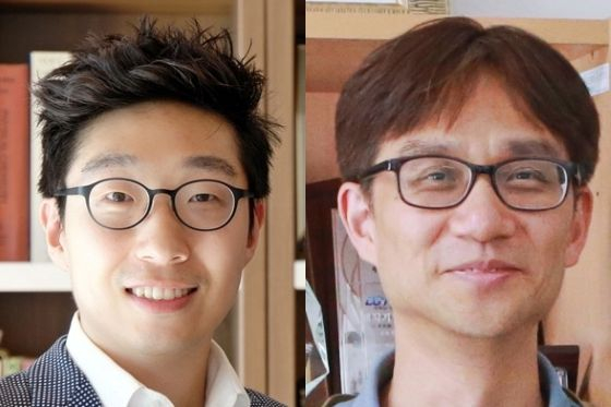 관련 사진. (좌측부터) DGIST 김민석 교수(씨티셀즈), 이호춘 교수(솔리텍)