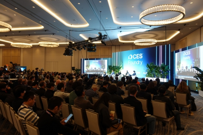 8일(현지시간) 미국 라스베이거스에서 열린 CES 2026 스튜디오 이벤트 'CES 파운드리' 현장/사진제공=딥엑스