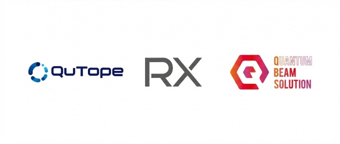 왼쪽부터 큐토프, 알엑스, 큐빔솔루션 CI /사진제공=블루포인트파트너스