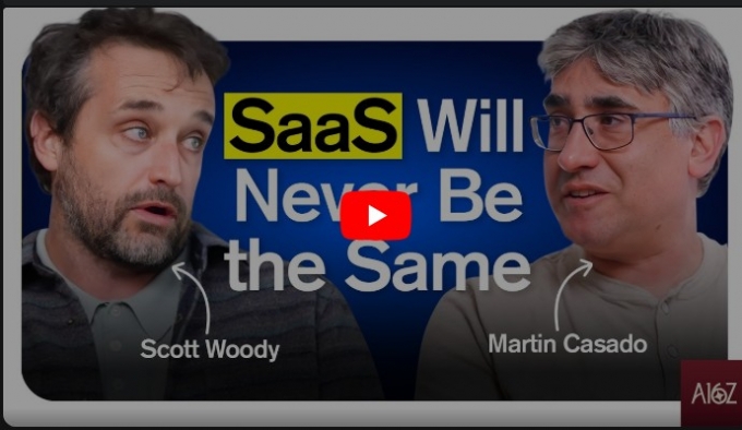 미국 대표 벤처캐피탈 안데르센 호로위츠 파트너들은 자사 유튜브 채널에 출연해 전통적인 서비스형 소프트웨어 산업이 저물 것이라고 강조했다. 