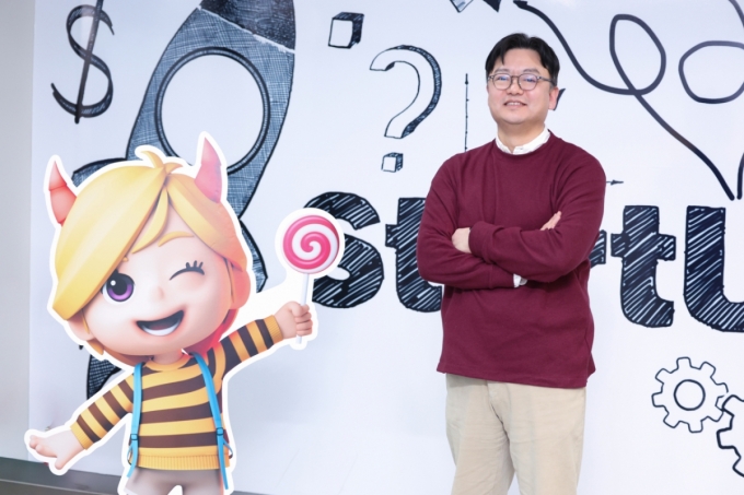 김민구 인큐랩플러스 대표가 경기 성남시 판교 오피스에서 머니투데이와 인터뷰했다. /사진=LG유플러스