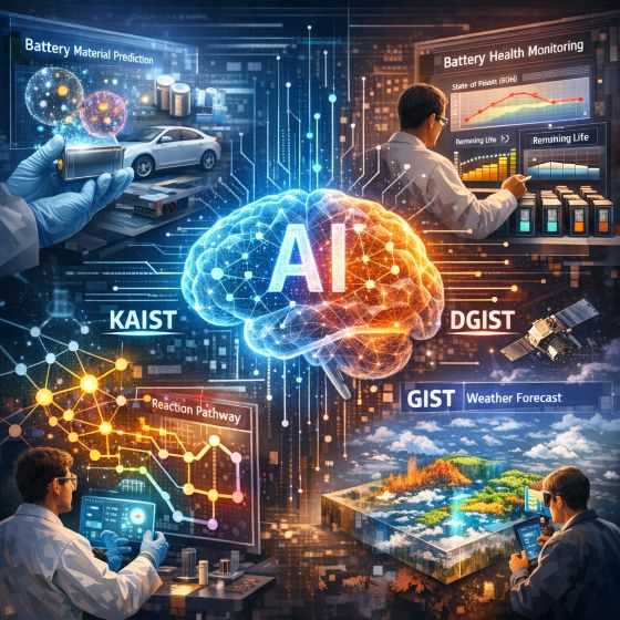 AI로 제작한 '각 과기원이 개발한 AI 모델'