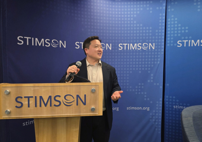 이도경 본에이아이 대표는 지난 25일(현지시간) 미국 워싱턴 DC 스팀슨센터(Stimson Center) 주최로 열린 '한&middot;미 방산 협력 라운드테이블'에 한국 방산 스타트업 대표로 참가했다./사진제공=본에이아이