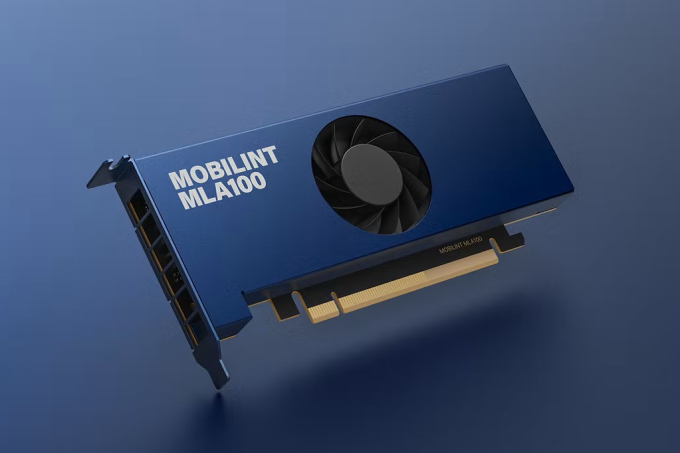 모빌린트의 NPU '에리스'가 탑재된 PCIe 카드 'MLA100' /사진=모빌린트