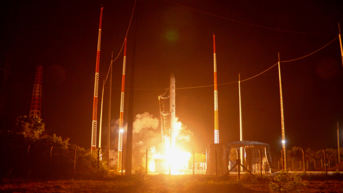 브라질 알칸타라 우주센터에서 이륙한  &lsquo;한빛-나노&rsquo; 첫 상업 발사체 모습./사진제공=이노스페이스