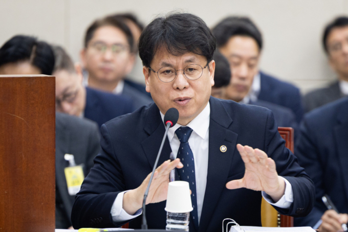 박인규 과학기술정보통신부 과학기술혁신본부장이 2월 서울 여의도 국회에서 열린 제432회 국회(임시회)  과학기술정보방송통신위원회 제2차 전체회의에서 업무보고를 하고 있다. /사진=뉴스1
