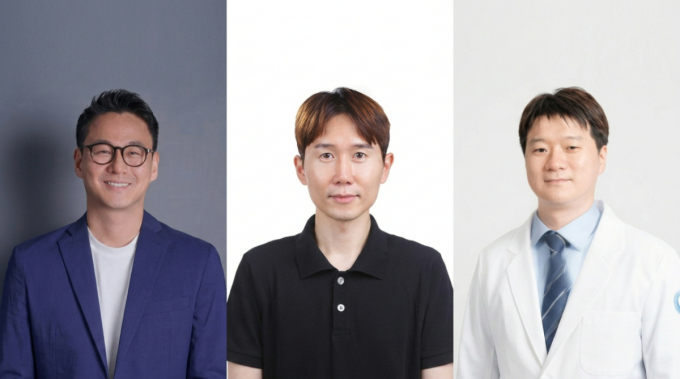 (왼쪽부터)황현두 브레디스헬스케어 대표, 박기수 건국대학교 교수, 권혁성 한양대구리병원 교수 /사진=브레디헬스케어 제공