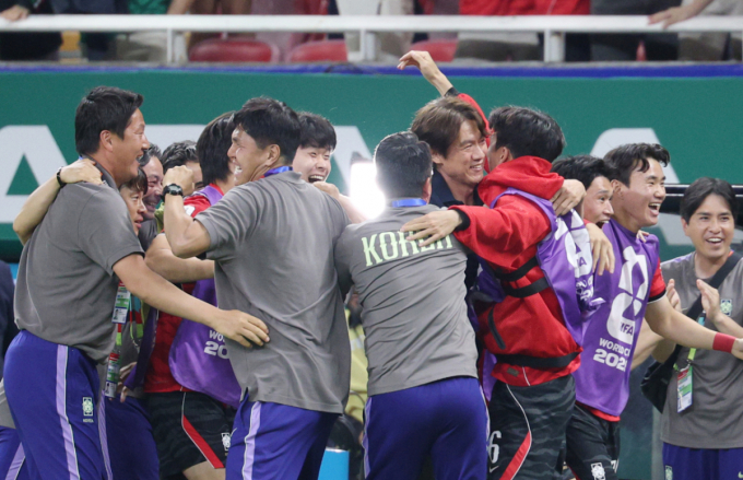 [포토] 홍명보 감독, 이렇게 기쁠수가