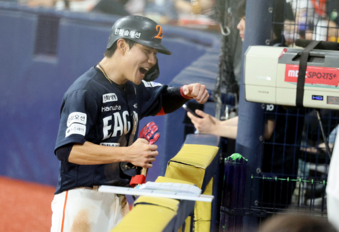 [포토]'1점 더! ' 환호하는 심우준