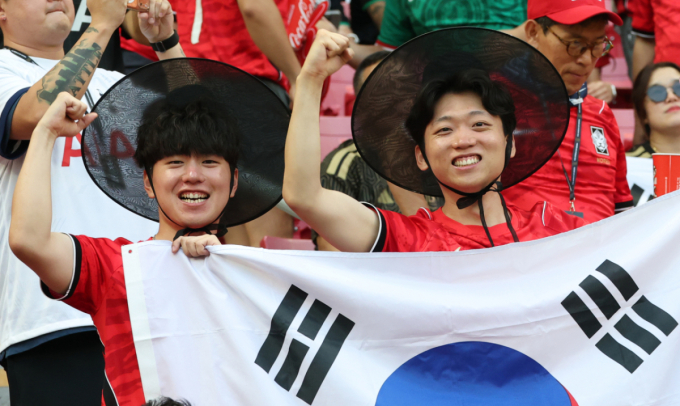 [포토] 붉은악마 '사자보이스도 왔어요'
