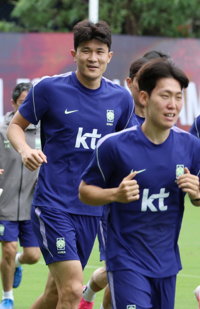 [포토] 김민재 '컨디션 좋아요'
