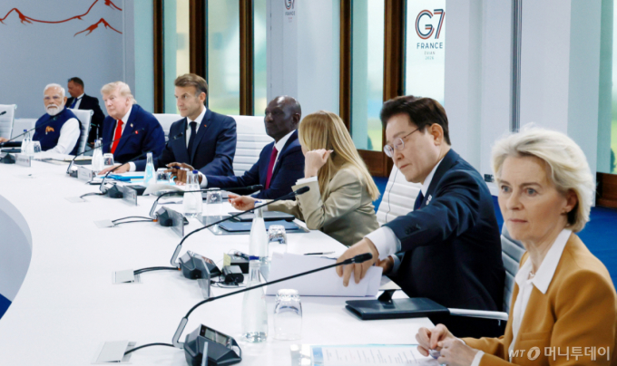 "기술 전수로 산업발전" 李 대통령, G7서 'LG직업 훈련학교' 꺼낸 이유