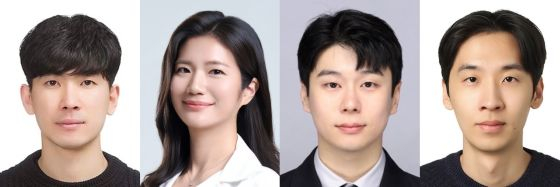  (좌측부터) DGIST 진용식 선임연구원, 목지수 교수, 박대희 교수, 윤성훈 교수/사진=DGIST