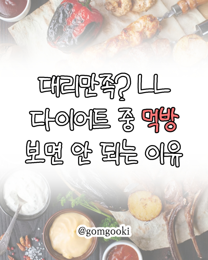 [곰국툰] 야식 대신 먹방? 더 위험해