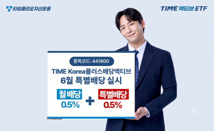 TIME Korea플러스배당액티브 ETF, 6월 특별배당 실시