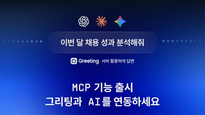 "지원자 요약해줘" 한마디면 끝…그리팅, MCP 연동 출시