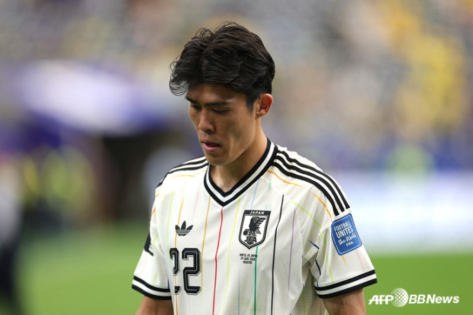 "日, 강팀 꺾기에 아직 부족하다" 눈물 흘린 토미야스, 실력 차이 인정 "브라질과 대등한 수준 아냐"