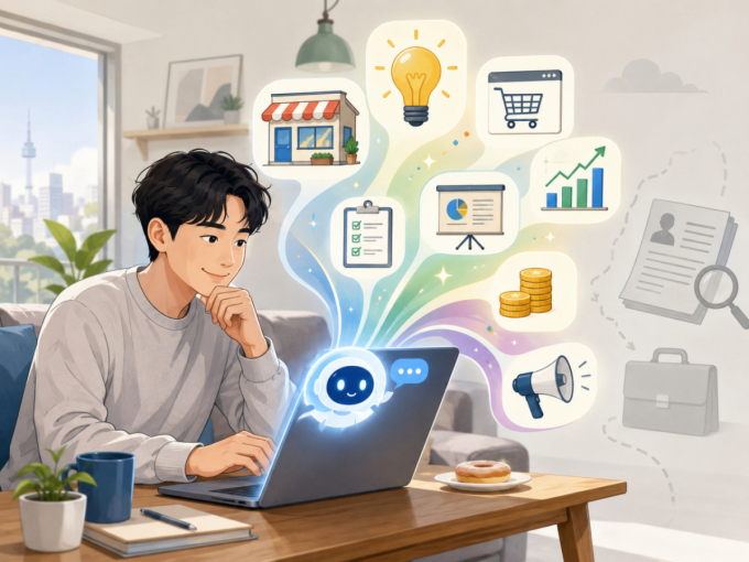 [AI+] 쉬는 날 켜는 AI…'다음 직장' 대신 '내 사업' 물었다