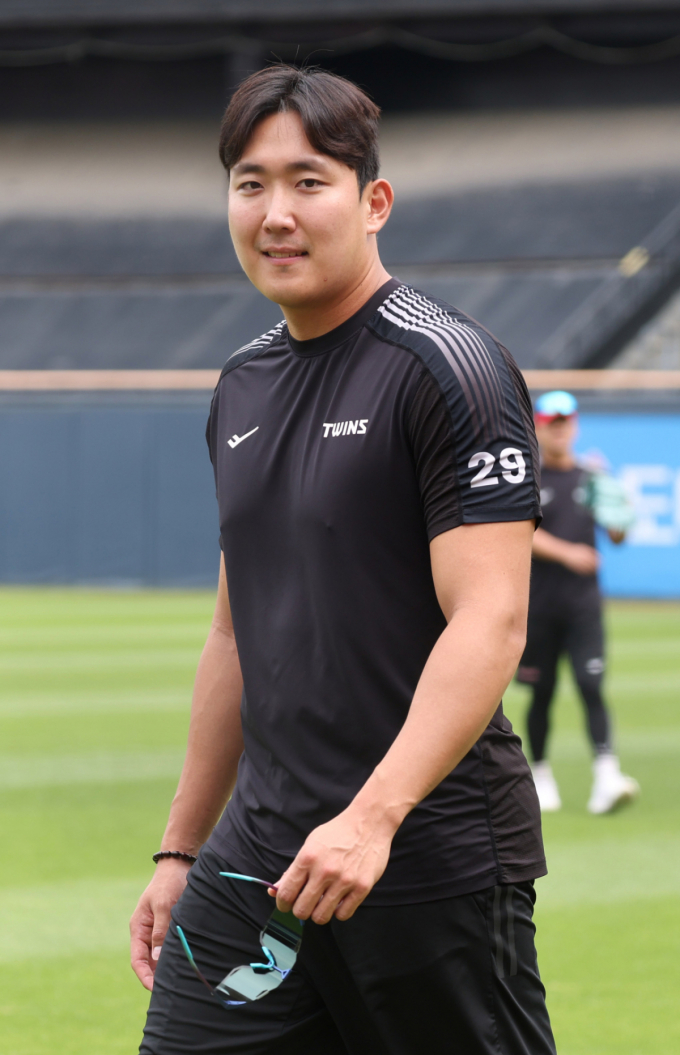[포토] 손주영, 훈련이 끝난 후