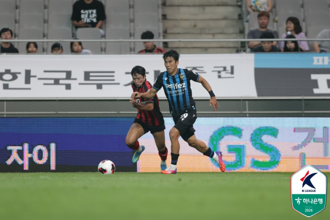 '유효슈팅 없이 82분 기다림→정승원 벼락골' 서울, 인천에 1-0 '경인더비' 신승... 선두 질주 계속 [상암 현장]
