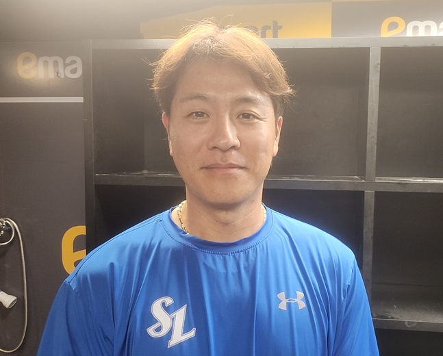 우승에 진심인 강민호 "은퇴 전 마지막 목표 위해 최선→후반기가 진짜 싸움, LG보다 우리 분위기가 더 중요"
