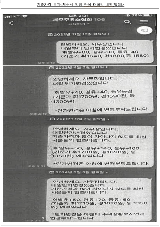 제주 지역 주유소협회·농협주유소 기름값 '짬짜미'…"10~60원 더 비싸게"