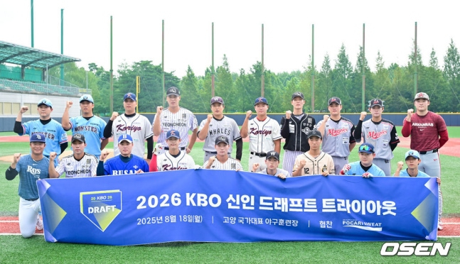 KBO, '2027 신인 드래프트' 해외 및 중퇴 선수 참가 신청 접수→9월 1일 트라이아웃