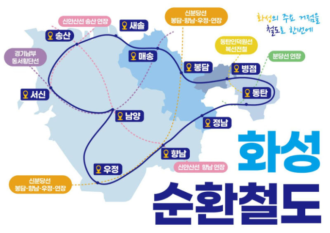 화성시 전역 30분 이동…정명근표 '순환철도' 내년 용역 착수