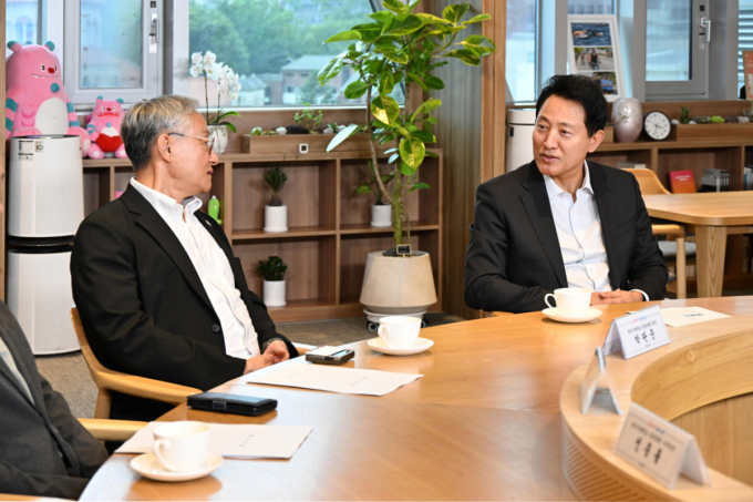 오세훈 시장, 육군사관학교 총동창회 면담…"시민 입장 대책 마련"