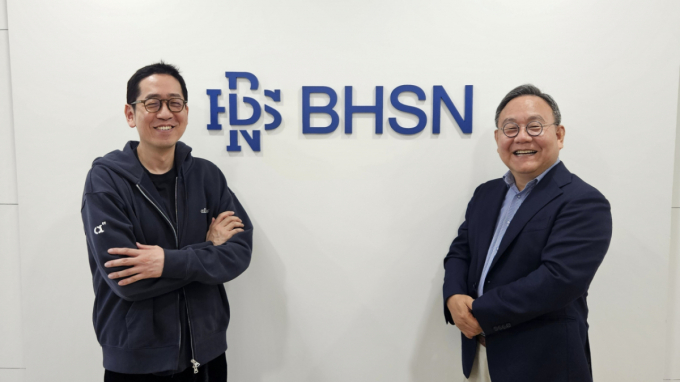 임정근 BHSN 대표(왼쪽)와 김홍일 케이유니콘인베스트먼트 대표 /사진=최태범 기자 