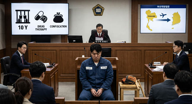 '6만명 투여할 마약밀수 총책' 전 프로야구 선수, '징역 10년' 선고 충격