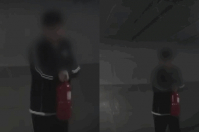 "일면식도 없는데" 주차장서 벌어진 '소화기 테러'…복구비만 200만원