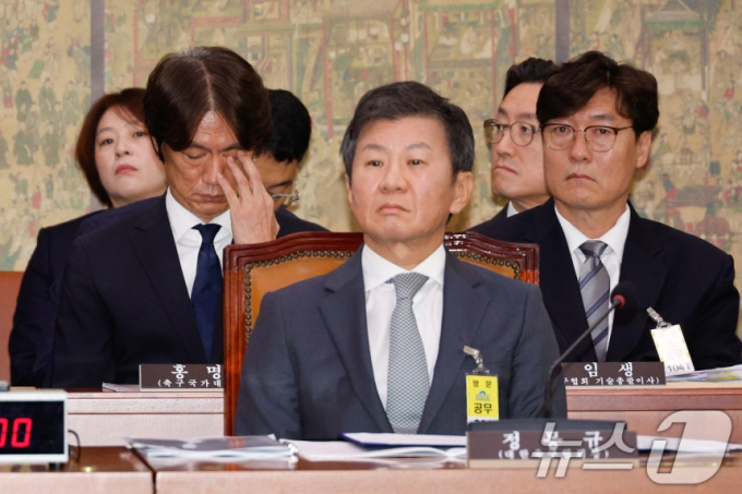축구협회 청문회 '첫 불출석 증인' 나왔다... 정몽규·이임생 등 '같은 사유' 불출석 우려