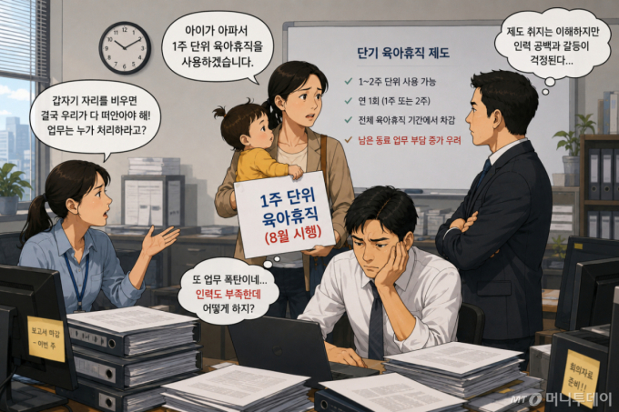 "애 아파서 육휴 1주 쓸게요" 부모 웃는데..."해외여행 가겠네" 반응 싸늘
